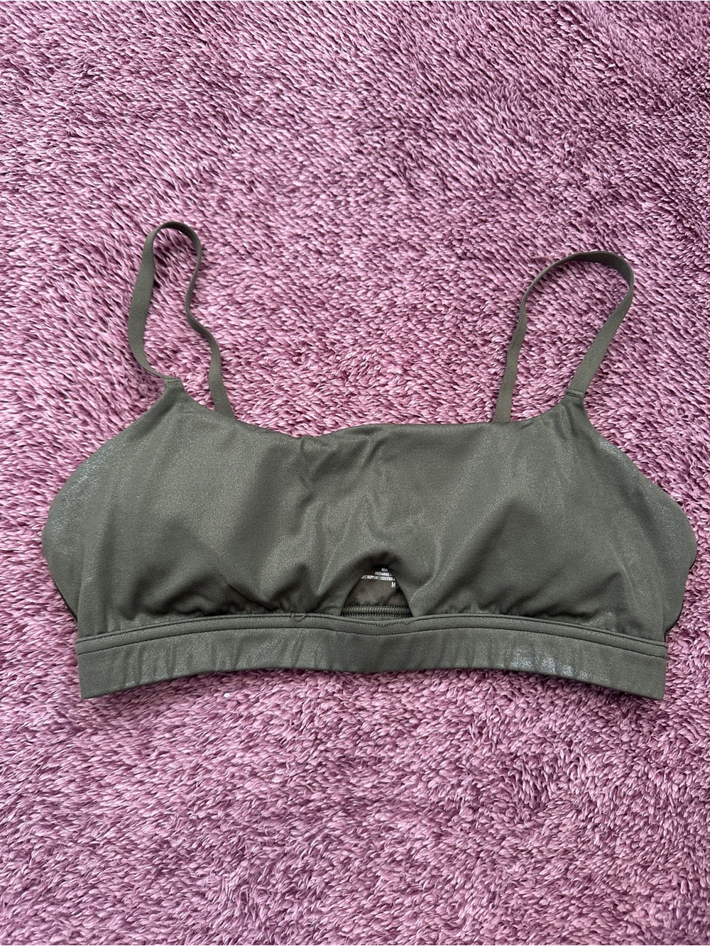 aerie Olive Green Keyhole Bralette